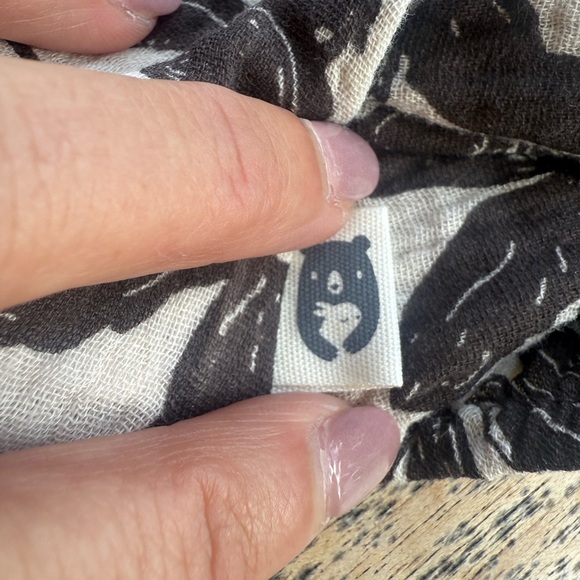 Rabbit & Bear Black and White Floral Kids Casual Dress - Picture 4 of 5